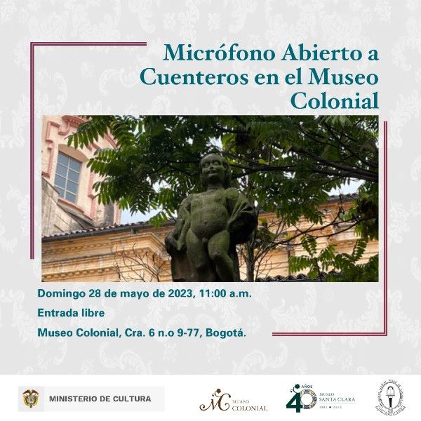Micrófono Abierto a Cuenteros, en el Museo Colonial
