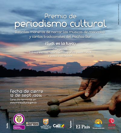 Finalistas Premio de periodismo cultural “Distintas maneras de narrar las Músicas de marimba y los cantos tradicionales del Pacifico Sur"