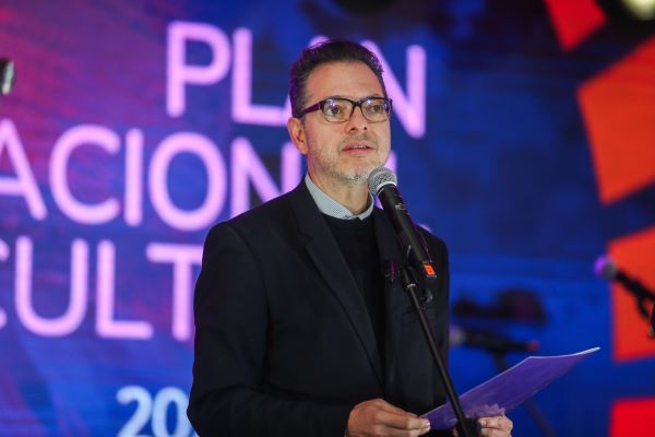 Juan David Correa en el lanzamiento del Plan Nacional de Cultura 2024-2038