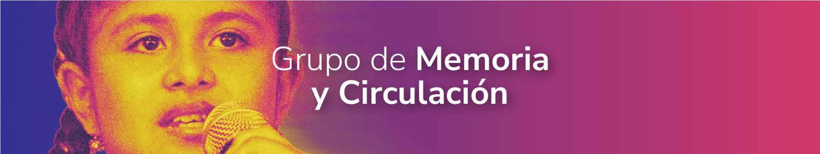 Banner del Grupo de memoria y circulación