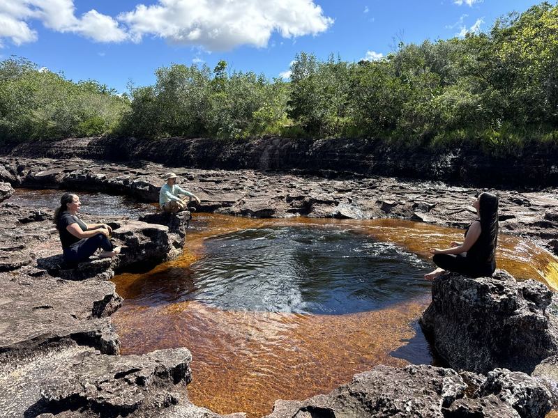 Pozos y rocas esculpidos por el agua
