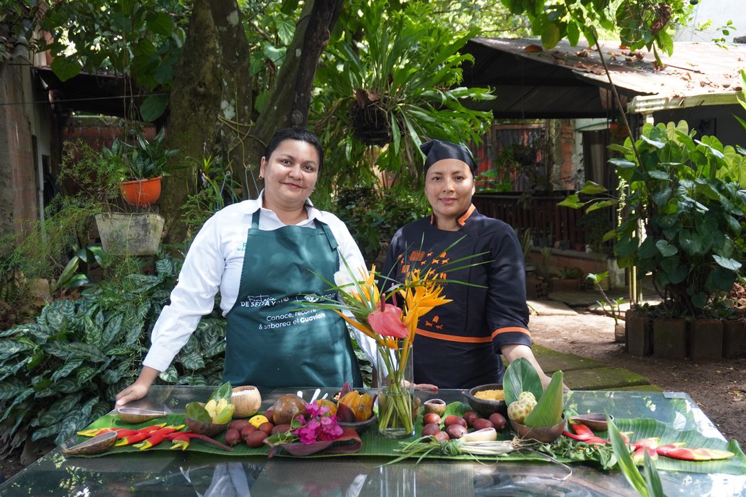 Anfitrionas de la experiencia gastronómica del Guaviare