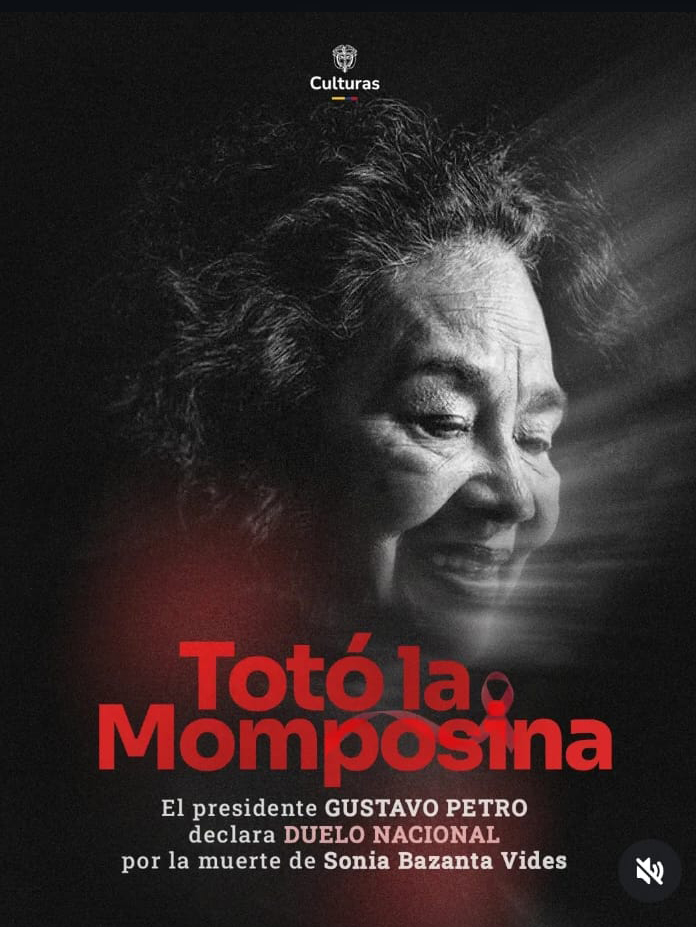 Retrato de Totó la Momposina en blanco y negro