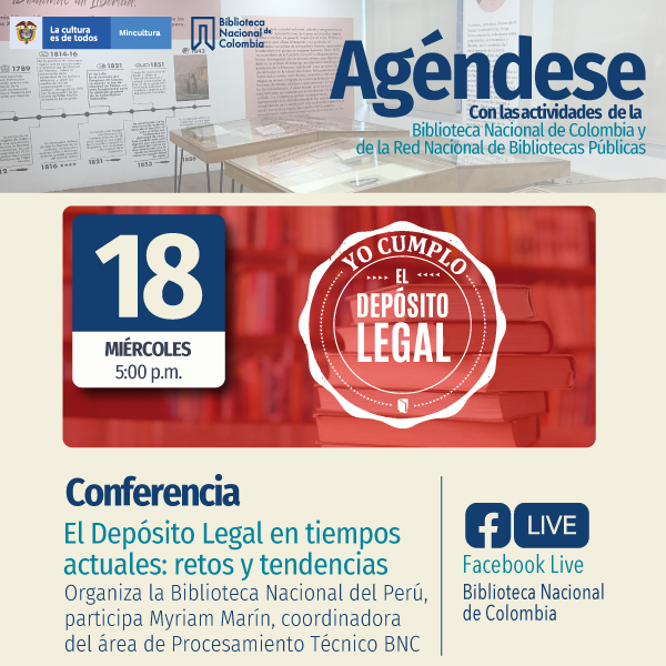 Conferencia: 'El Depósito Legal en Tiempos actuales: Retos y Tendencias'
