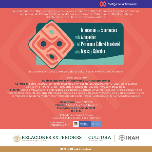 Tercer Encuentro Cultural Pueblos Indígenas y Patrimonio Cultural Inmaterial - Virtual 
