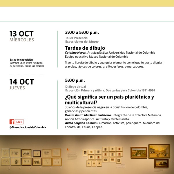 ¡Prográmate con las exposiciones del Museo Nacional de Colombia!