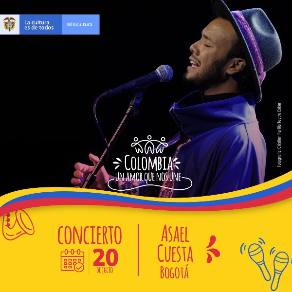 Asael Cuesta, el mejor joven contratenor presente en el Gran Concierto Nacional del 20 de Julio "Un Amor que nos une"