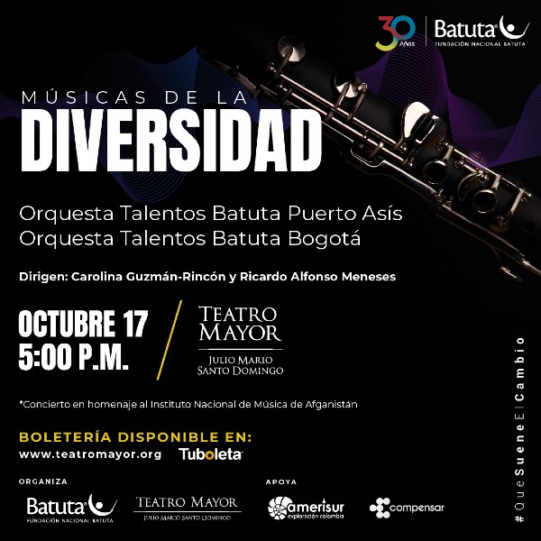 Concierto 'Músicas de la diversidad' - Invita Fundación Nacional Batuta