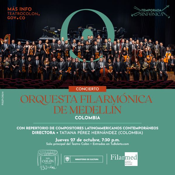 Orquesta Filarmónica de Medellín en el Teatro Colón