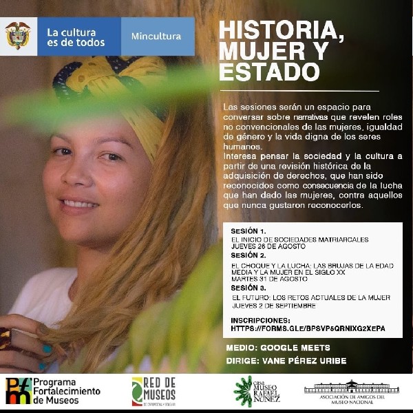 Conversatorios Historia, Mujer y Estado - Virtual - Invita Casa Museo Rafael Nuñez - Cartagena