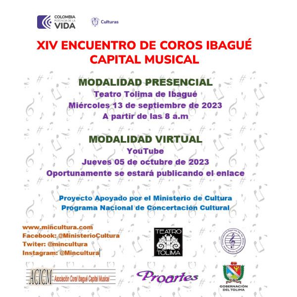XIV Encuentro de coros Ibagué Capital Musical