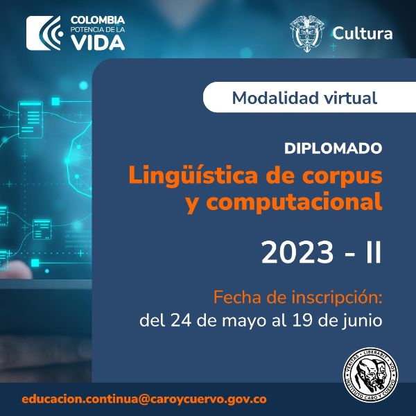 Diplomado virtual en Lingüística de corpus y computacional