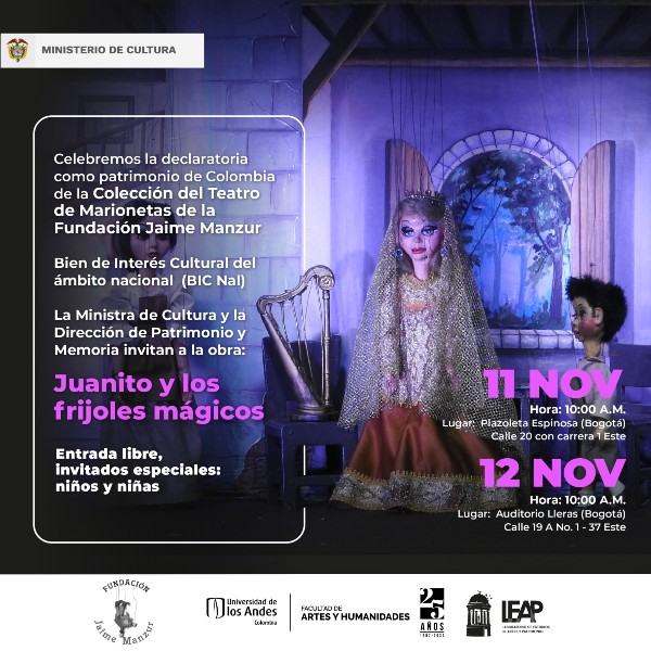 Celebremos la declaratoria como patrimonio de Colombia de la Colección del Teatro de Marionetas de la Fundación Jaime Manzur