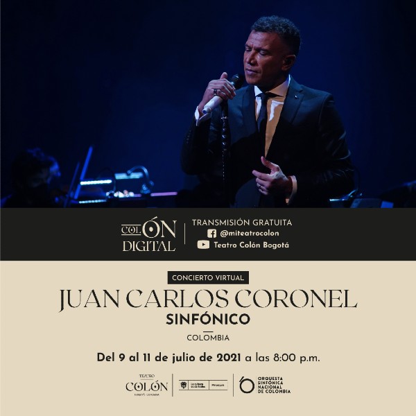 Juan Carlos Coronel y la Orquesta Sinfónica Nacional de Colombia se presentan en Colón Digital