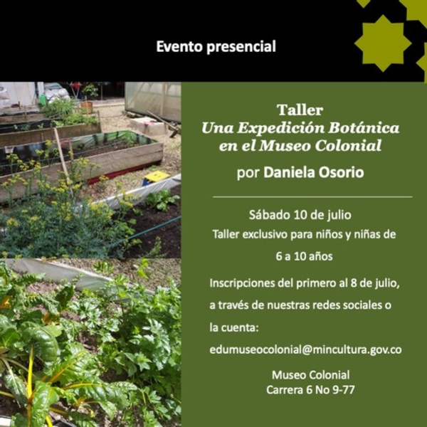 Taller: ¡Una Expedición Botánica en el Museo Colonial! - Invitan Museo Colonial y Santa Clara.