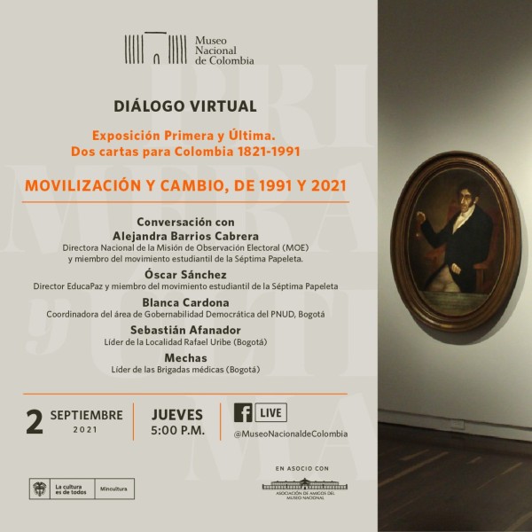 Diálogo Virtual Exposición Primera y Última, Dos cartas para Colombia 1821-1991 - Invita Museo Nacional de Colombia