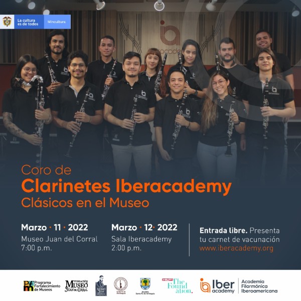 Coro de clarinetes Iberacademy en el Museo Juan del Corral