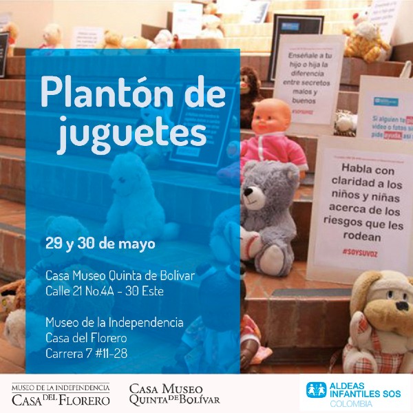 "Plantón de Juguetes" - Invitan Casa Museo Quinta de Bolívar y Museo de la Independencia Casa del Florero 