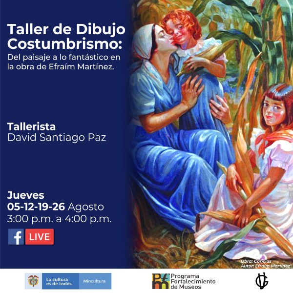 Taller de Dibujo Costumbrismo: Del paisaje a lo fantástico - Invita Museo Guillermo Valencia de Popayán-PFM