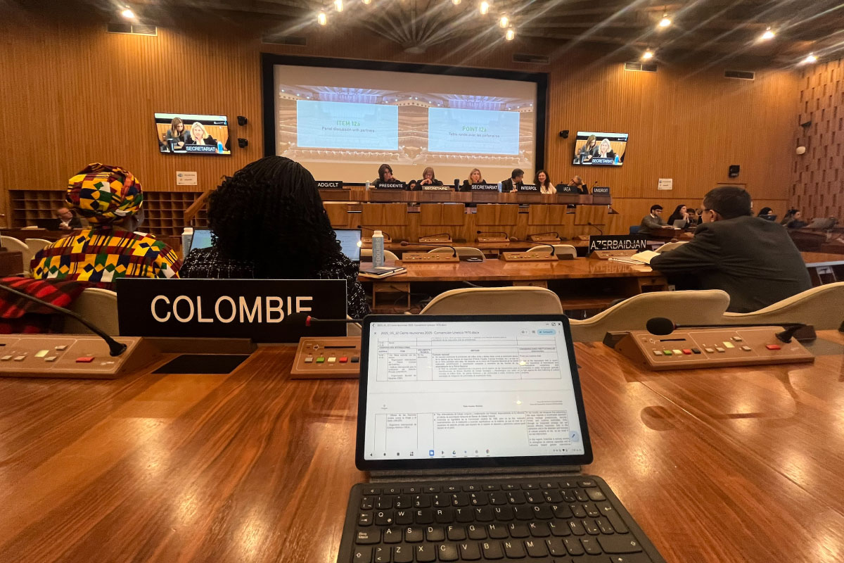 Colombia asume liderazgo internacional en la protección y restitución de bienes culturales ante la UNESCO