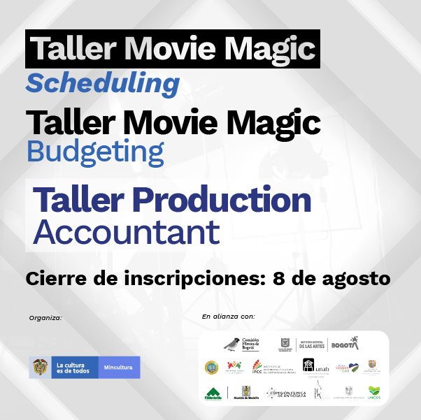 Ya está abierta la convocatoria para los talleres de Movie Magic Scheduling, Budgeting y Production Accountant