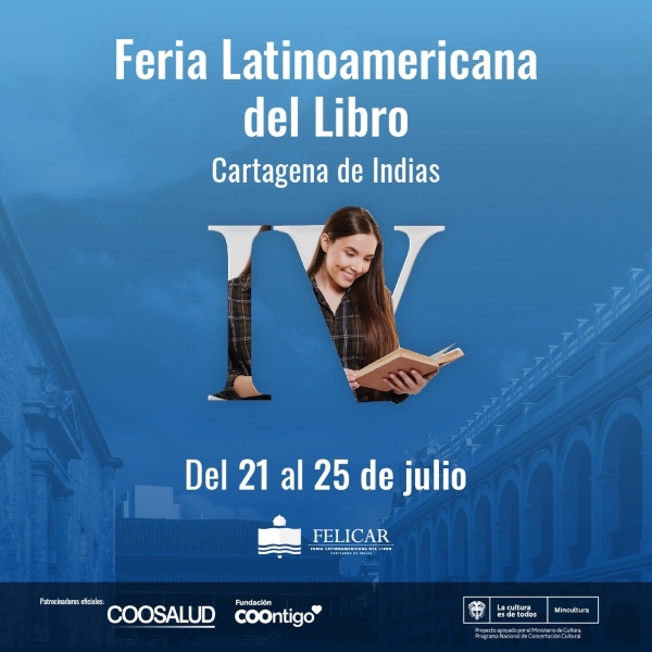 Letras que entregan detalles sobre la Feria del Libro de Cartagena
