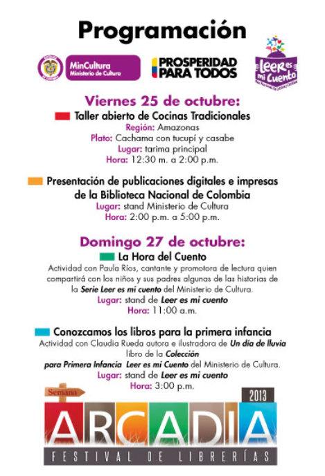MinCultura se une al Festival de Librerías de Arcadia