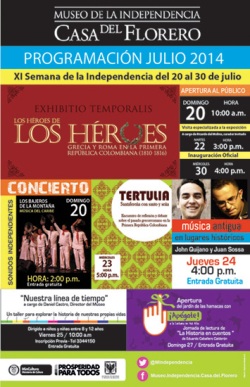 Lanzamiento XI Semana de la Independencia en el Museo de la Independencia-Casa del Florero