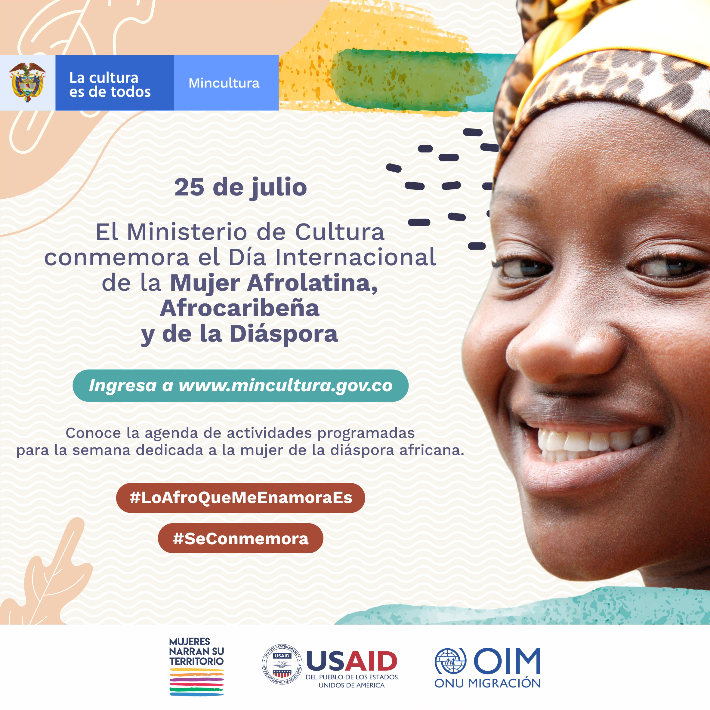 MinCultura conmemora el día internacional de la mujer afrolatina, afrocaribeña y de la diáspora