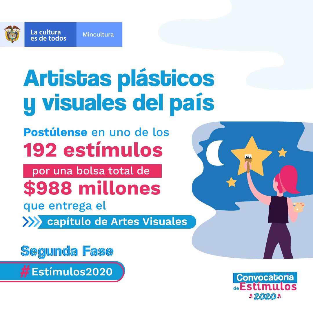 MinCultura otorgará $988 millones al sector de las artes plásticas y visuales del país
