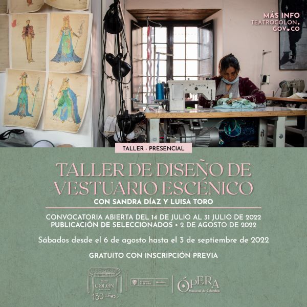 La Ópera Nacional de Colombia invita al Taller de Diseño de Vestuario Escénico