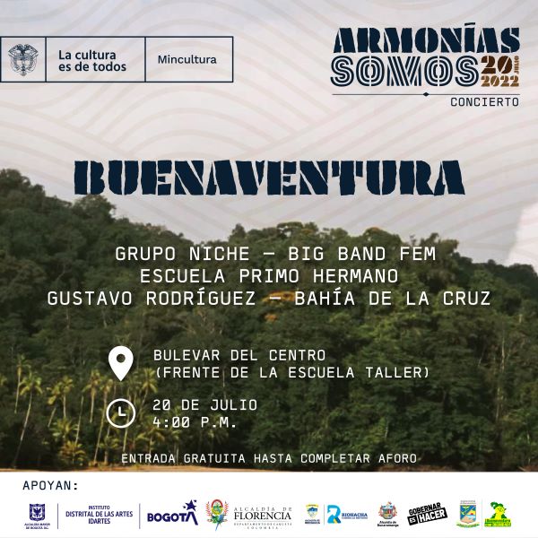 Llega a Buenaventura el Gran Concierto Nacional 20 de Julio: “Armonías Somos”
