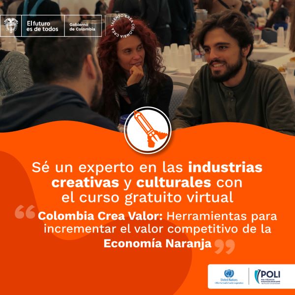 MinCultura lanza el curso virtual sobre economía naranja para fortalecer las industrias creativas y culturales