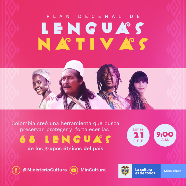 Por primera vez, Colombia tendrá un plan decenal de lenguas nativas