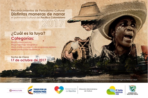 Abierta convocatoria de premio periodismo cultural para narrar el patrimonio del Pacífico colombiano