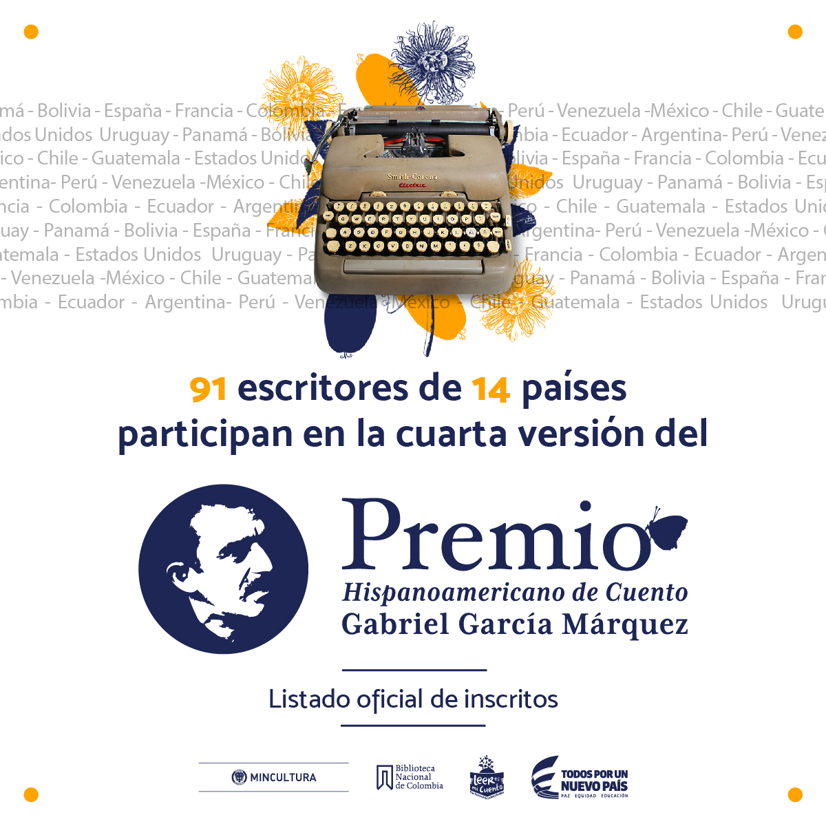Premio Hispanoamericano de Cuento Gabriel García Márquez 2017 anuncia su listado de participantes