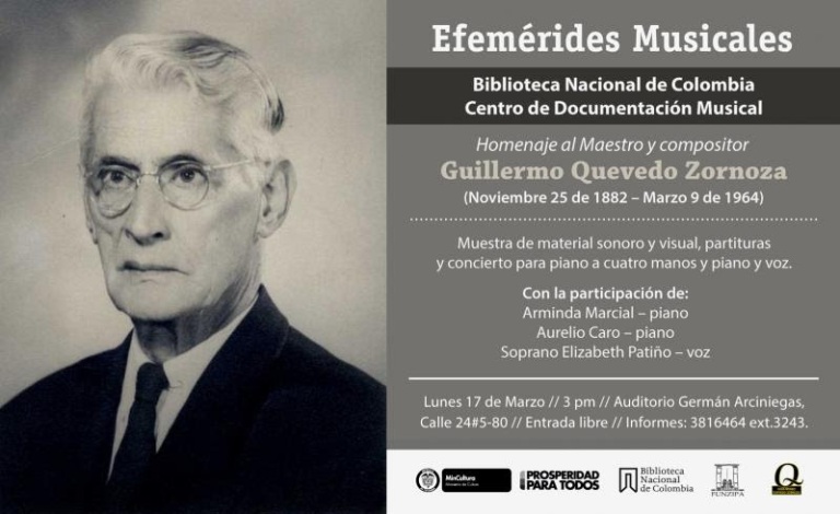Homenaje al Maestro y compositor Guillermo Quevedo Zornoza