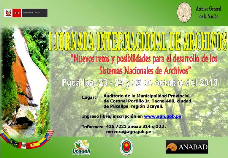 El AGN de Colombia invitado a la primera Jornada Internacional de Archivos en Perú