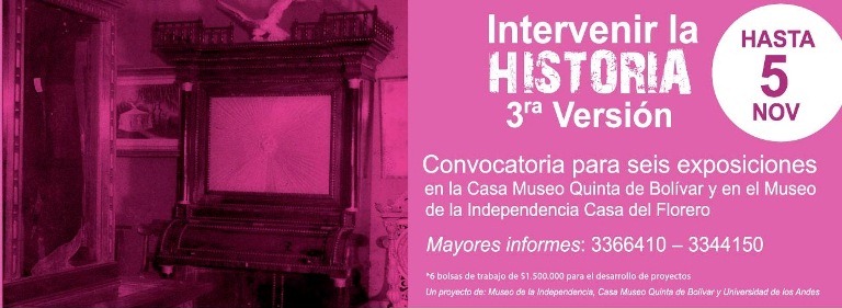 Seis intervenciones en la Casa Museo Quinta de Bolívar y el Museo de la Independencia Casa del Florero