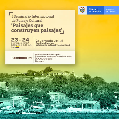 Imagen de la Bahía de Cartagena con el nombre del seminario